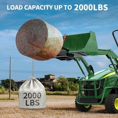 9″ Universal HD Hay Spear for Skid Steer Tractor Loader Bucket 2000 LBS Capacity
