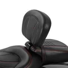 Motorcycle Front Driver Rider Backrest Pad For Touring Models 2009-2023 Red
