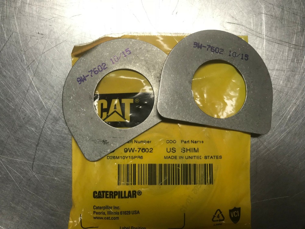 9W7602 GENUINE CAT SHIM .8 MM THK QTY of 2 Shims Caterpillar 9W-7602