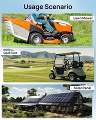 51.2V 50Ah LiFePO4 Lithium Battery 48V 50Ah Deep Cycle BMS for RV Off-Grid Solar