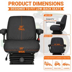 Equipment Seat Cover – Low Back – 20
