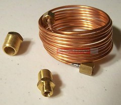 Copper Oil Line Kit For Mechanical Gauge For Tractor Ford IH Oliver Deere Allis