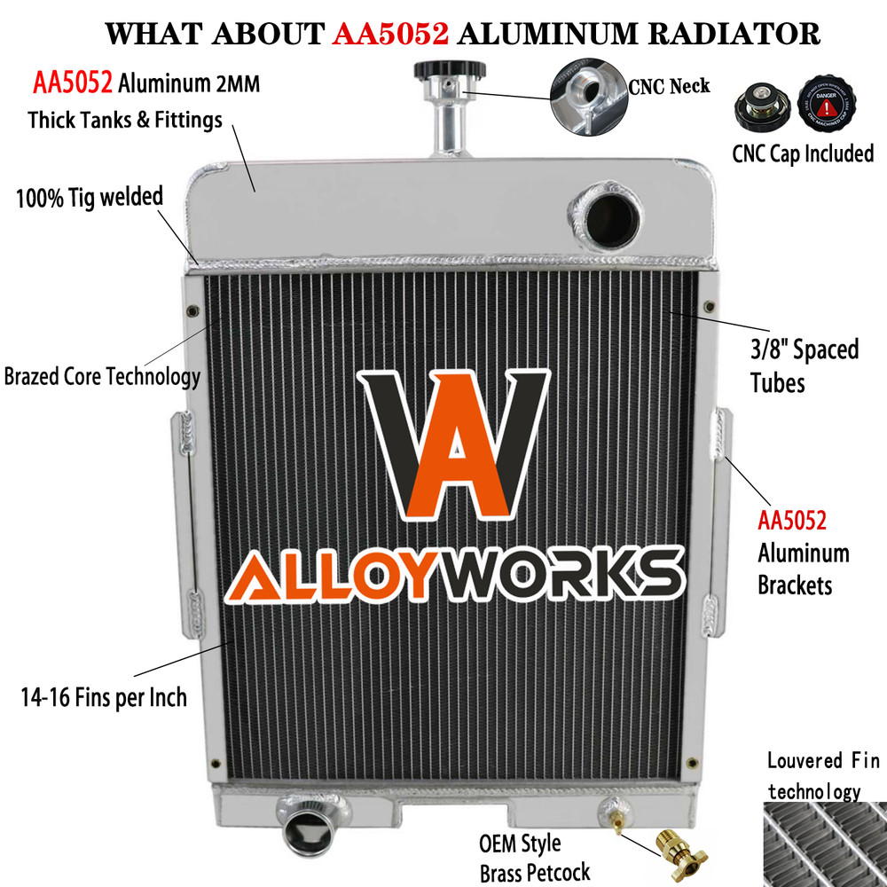 4-ROW 70MM RADIATOR FIT CASE IH INTERNATIONAL FARMALL 656 706 756 766 2656 2706