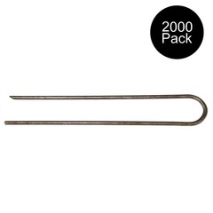 Two Thousand Garden Stake Sod Staples for Erosion Control Drip Tubing Anchor 11G