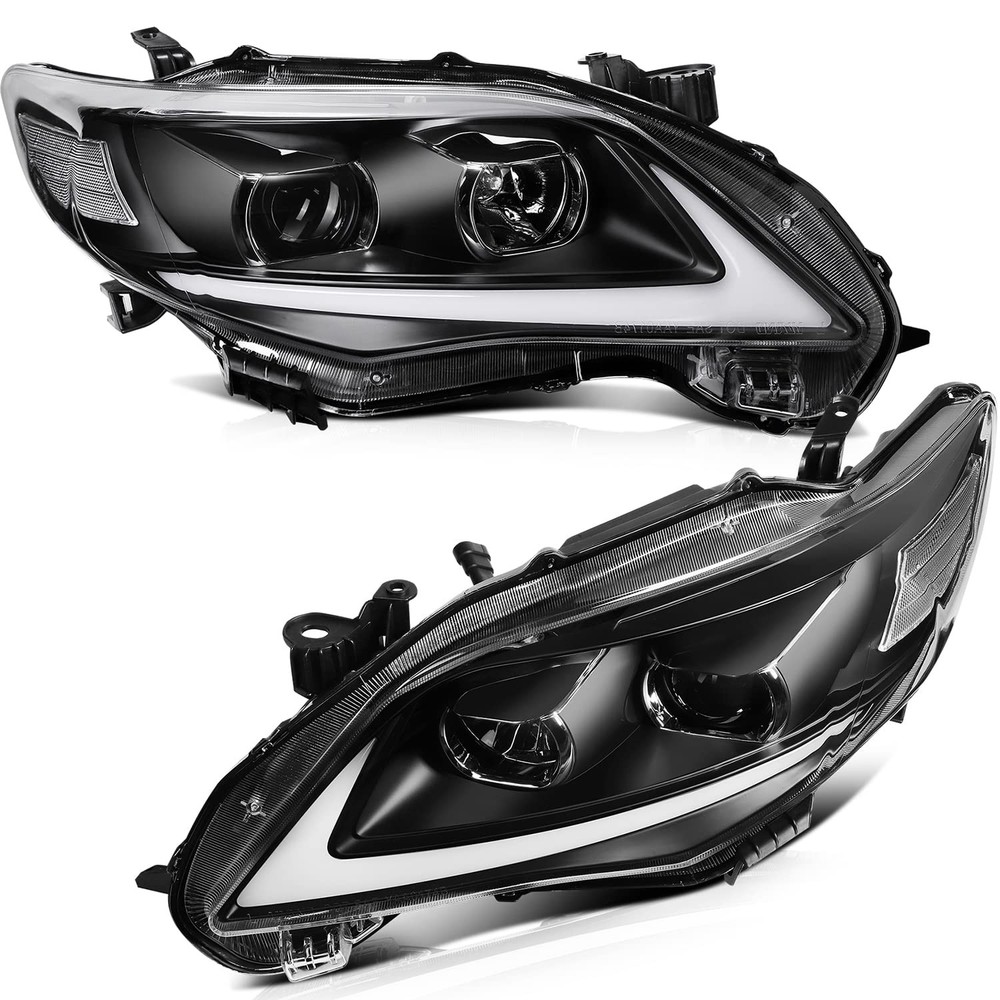LED Projector Headlight Assembly For Toyota Corolla 2011-2013 DRL Both Sides