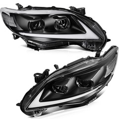 LED Projector Headlight Assembly For Toyota Corolla 2011-2013 DRL Both Sides
