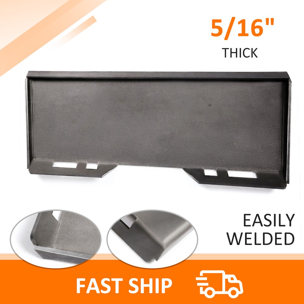 5/16″ Thick Steel Skid Steer Mount Plate Adapter Loader Quick Tach Attachment