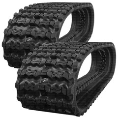2 Rubber Tracks Fits CAT 279D 299C2 279C2 289C2 289D 289D3 450X86X56 Zig Zag 18″