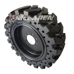 12×16.5 Maximizer GT 12 Inch Skid Steer Solid Tires w Rim Set of Four 33×12-20