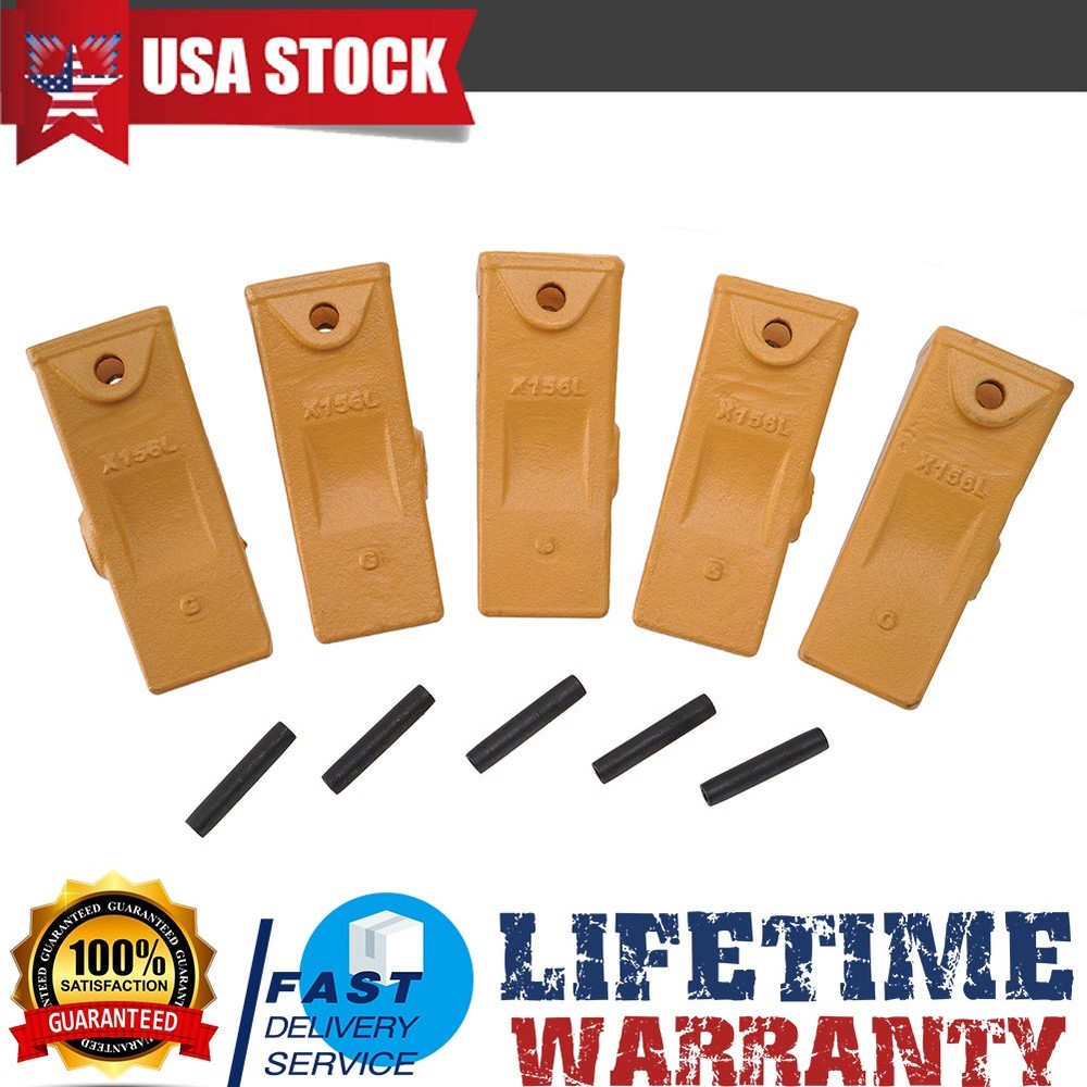 X156L Long Bucket Teeth & 156LPN Long Pins Kit Fits Hensley Style X156 Series