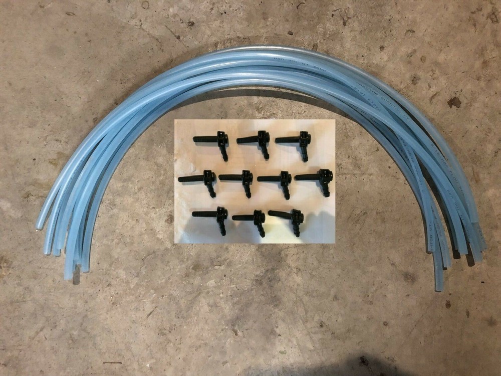 10 – 5/16″ Maple Syrup Sap 36″ Drop Line Tubing w/ Tree Saver Taps, Spouts