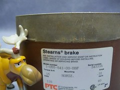 Stearns Brake 1-055-541-00-BBF Horizontal Mount 115V 60Hz Torque 15 lb-ft 0.32A