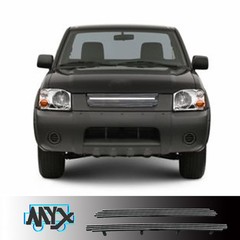 2001-2004 Nissan Frontier Front Upper Main Solid Aluminum Polished Billet Grille
