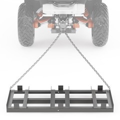 Garvee 8FT Drag Harrow for ATV Tractor UTV Heavy Duty Steel Adjustable Width