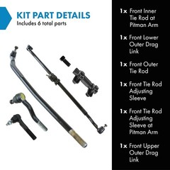 TRQ Front Steering Linkage & Tie Rod Kit