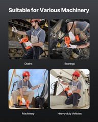 Cordless Grease Gun, 8000 PSI Max Pressure, Battery Operated Grease Gun with LED