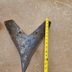 3 Vintage Tractor Plow Tooth Antique Farm Implement Art Farmhouse ( SYRACUSE )