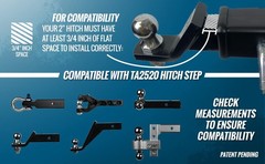 TEMCo Universal 2″ Trailer Hitch Step – Keep Your Trailer Hitch Installed