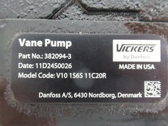Vickers 382094-3, V10 1S6S 11C20R, Hydraulic Pump – TUG P/N 660-1-2287