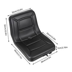 Universal Forklift Seat Adjustable Tractor Seat PU Bulldozer Seat Drainage Hole
