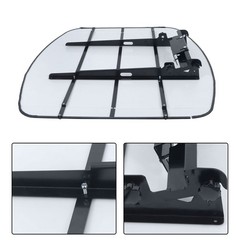 LABLT White Tuff Top Tractor Canopy For ROPS 52″ X 52″ w/ Mounting Accessories