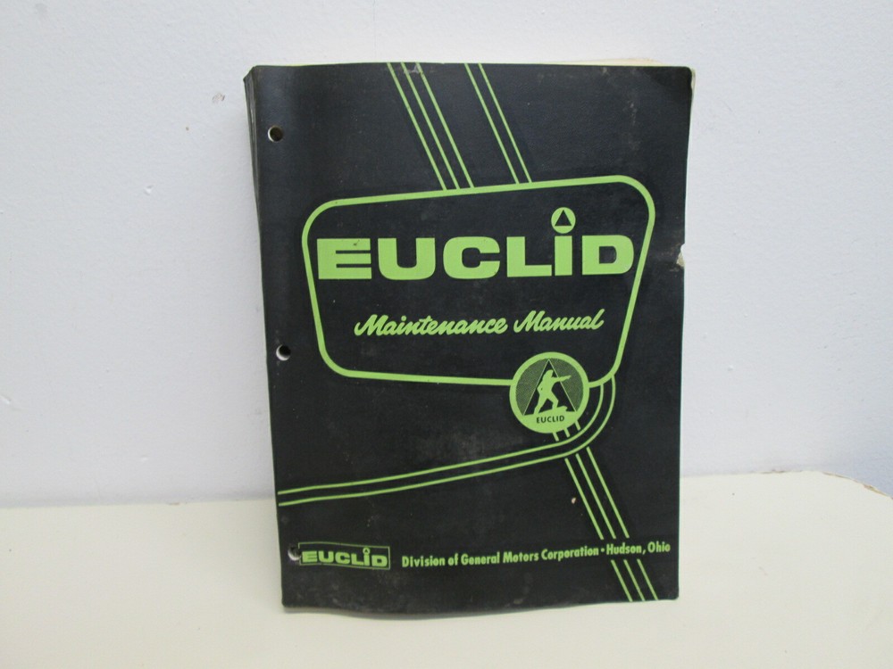 Euclid Repair Manual General Motors Diesel Engines Series 3,4, 6-71,71E N T 1963