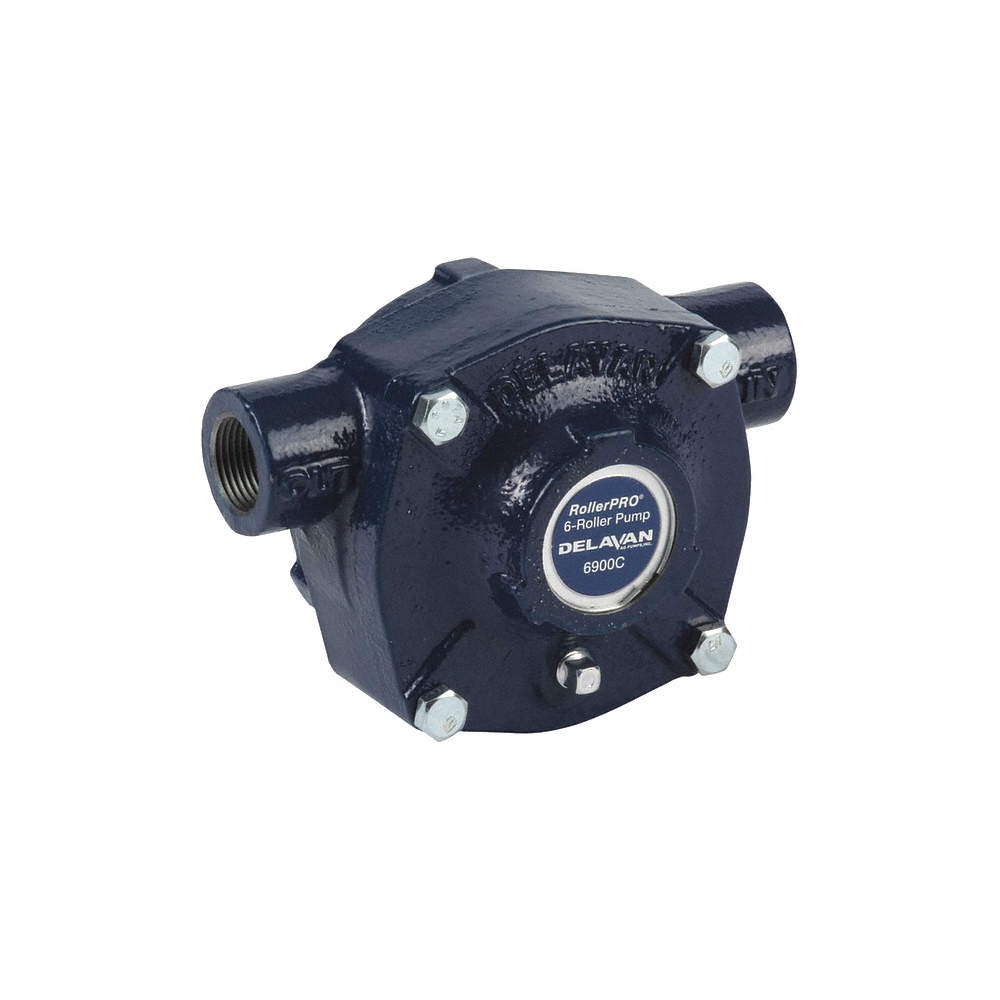 DELAVAN AG PUMPS 6900C Rllr Spry Pmp,CastIron,3/4in,22.8gpm,CCW 55NL45