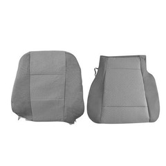 Driver Side Bottom & Top Cloth Seat Cover Gray Ford F150 XLT 2015-2020