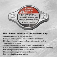 Radiator Cap Cover 19045-PAA-A01 19045PAAA01 Compatible With Honda Civic,