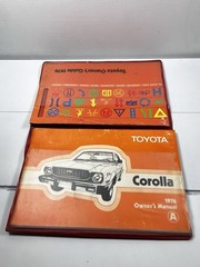 1976 Toyota Corolla Owner’s Manual Gasoline Oil Tire Pressure Transmission