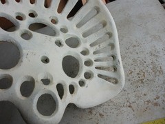 Vintage Cast Iron Tractor Seat Unbranded Painted Lot 26-16-20-N