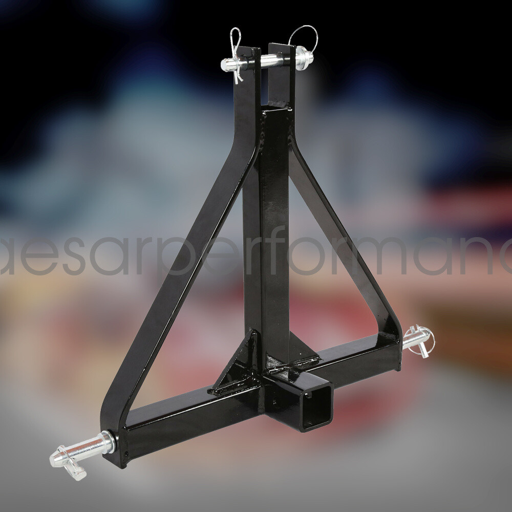 Sturdy 3 Point 2″ Receiver Trailer Hitch Category 1 Tractor Tow Drawbar Adapter