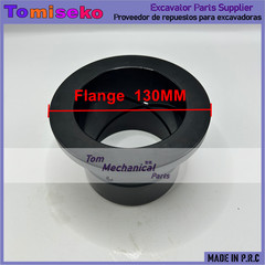 1pc Bucket Bushing 90x100x90x130mm (ID*OD*H*Flange) Bearing Steel With Flange