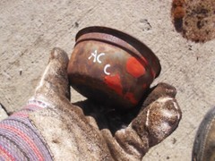 Allis Chalmers B AC tractor engine motor oil bath precleaner bottom bowl