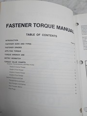 MACK TRUCKS FASTENER TORQUE MANUAL GENERAL DATA 1-100 1985