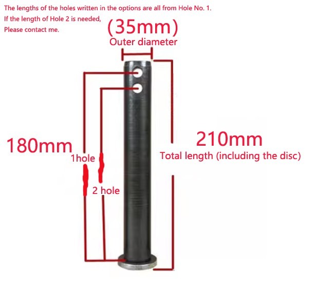 1x Z·HOM Excavator Bucket Pins 35mm Dia. Full Range Hardened for Wear Resistance