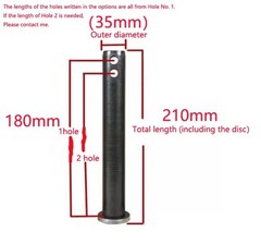 1x Z·HOM Excavator Bucket Pins 35mm Dia. Full Range Hardened for Wear Resistance