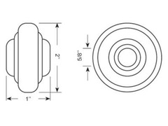 Top Link Swivel Set Cat. 0 – 16mm ID, 50.8mm OD, 25.4mm Width