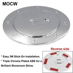 Chrome Fuel Filler Gas Door Cover Compatible with 1999-2006 Chevy Silverado S…