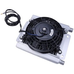 Radiator Plus Hydraulic Oil Cooler Fan For H12 / QH12 Mini Excavator Attachment