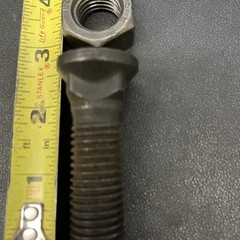 John Deere Bush Hog Blade Bolts 2.5 inches 3/8″ washer Heavy duty.