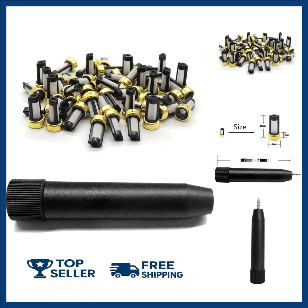 Fuel Injector Micro Filter Removal Tools with 50 pcs CF-101 Basket Filters 6m…
