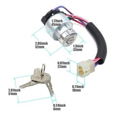 For Kubota L2050 L2250 L2350 L2500 L2501 L2550 L2600 L2800 L2850 Ignition Switch