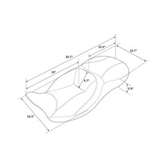 XMT-MOTO Hammock Rider Passenger Seat Fit for Harley Touring and Tri Glide mo…
