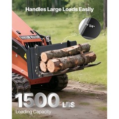 Uimoso 1/4 in Skid Steer Mount Plate 1500lbs Quick Attach Loader Plate