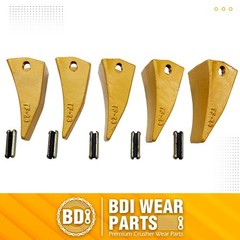 BDI Wear Parts TF23D D23P Bucket Teeth with Flexpins for Deere Case – 5 Pack