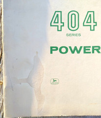 John Deere 404 Series Power Unit Service Manual SM-2060 Copyright 1964