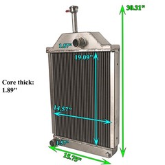 531982M94 Replacement Aluminum Radiator Fits Massey Ferguson 255 Diesel Tractor