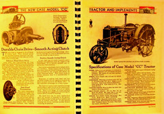 J.I. Case Model CC Tractor Sales Manual New Models Tractors & Equipment