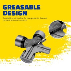 MOOG 880 Greaseable Premium Universal Joint for Our 1300 Series; Rockwell L14 S